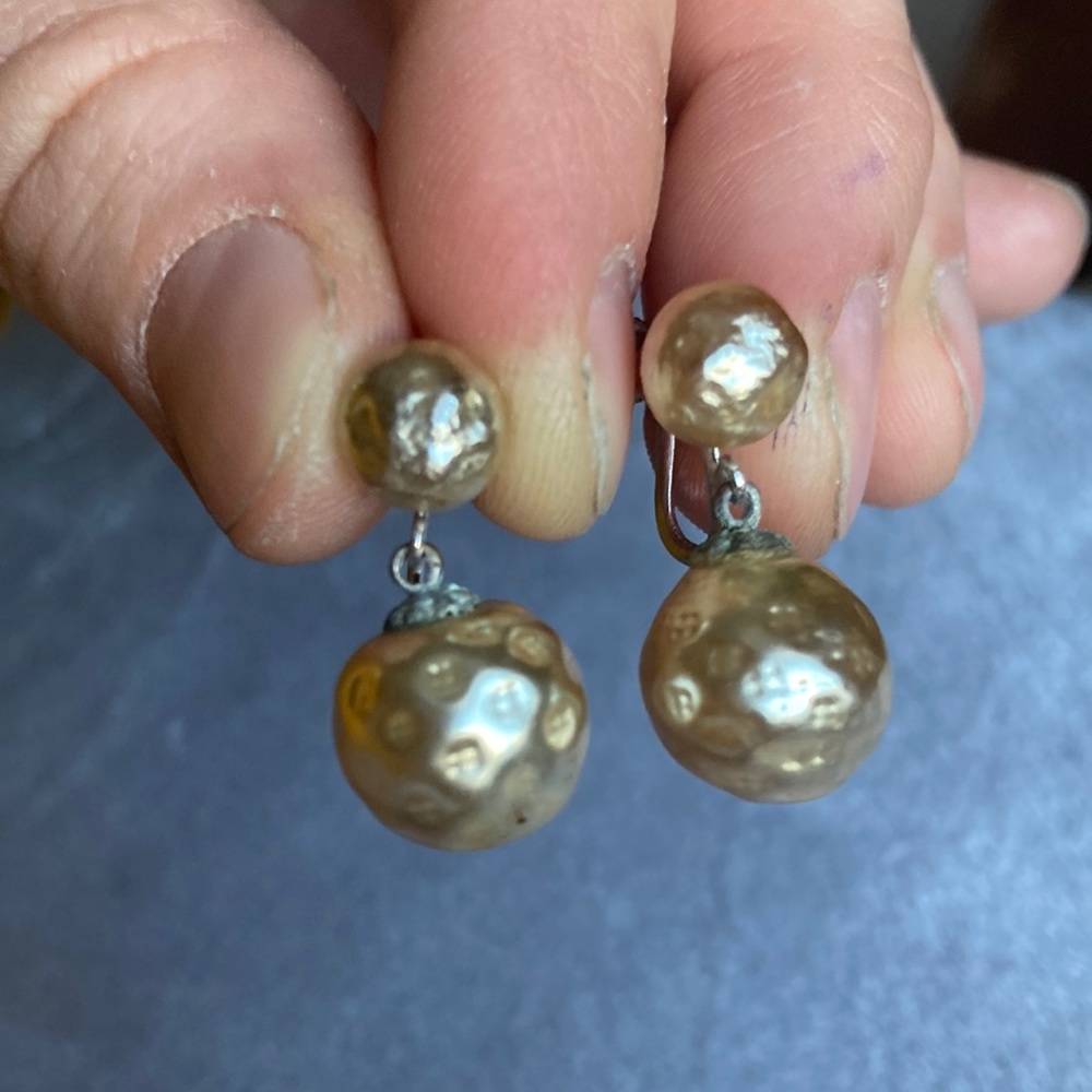 These are vintage sterling Marcella earrings.